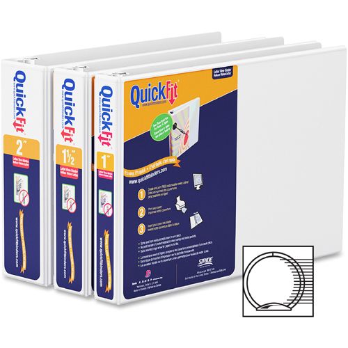 QuickFit QuickFit Round Ring Deluxe Letter Spreadsheet Binder