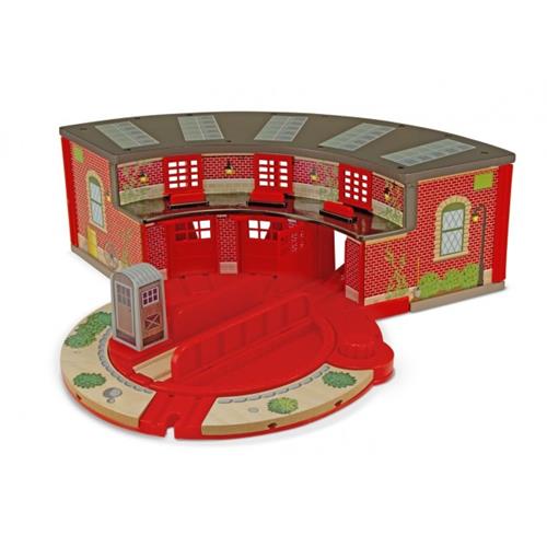 Ensemble de luxe Roundhouse et tourne-disque de Melissa and Doug