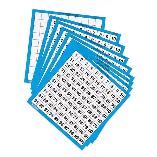 LEARNING RESOURCES  Laminated Hundreds Boards