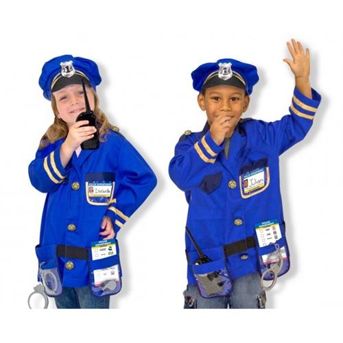 Melissa and Doug Police Officer Costume - Blue