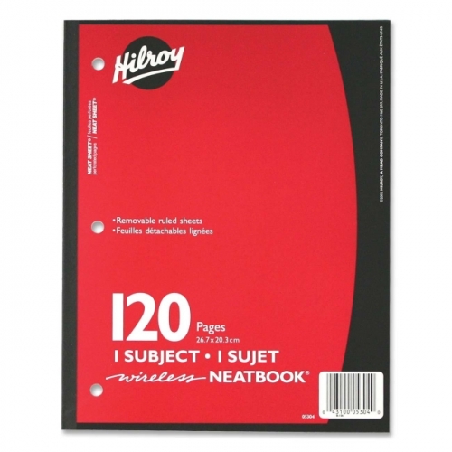 MEADWESTVACO Hilroy Neatbooks One Subject Notebook