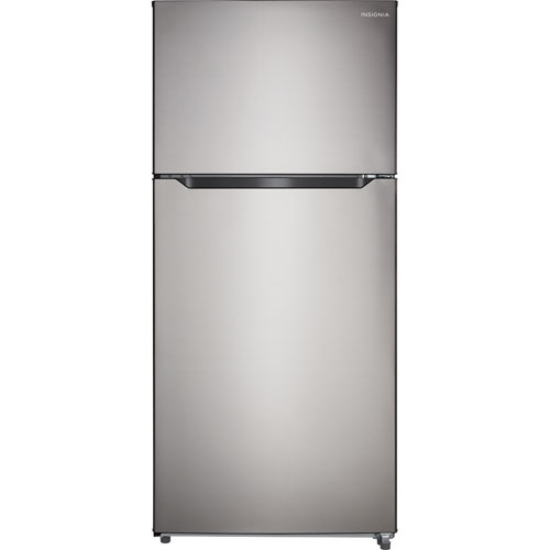 Insignia 30" 18 Cu. Ft. Top Freezer Refrigerator - Stainless Steel - Only at Best Buy