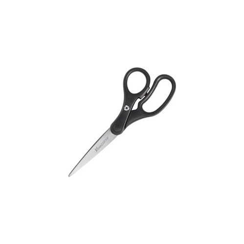 Westcott KleenEarth 7" Straight Basic Black Handle Scissors