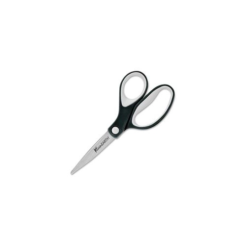 Westcott KleenEarth 7" Straight Soft Handle Scissors - Black