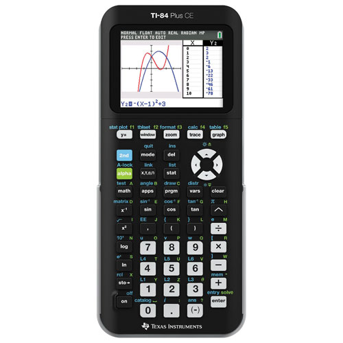 Calculatrice graphique TI-84 Plus CE de Texas Instruments