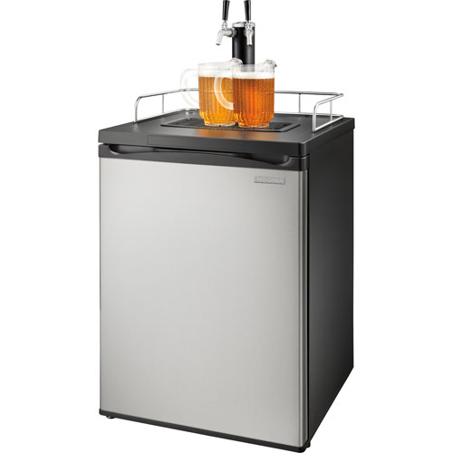 Insignia 2-Tap Kegerator - Silver/Black - Only at Best Buy