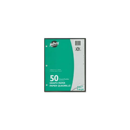 Image 1 of 1.. Hilroy 5:1" Two-Sided Quad Ruled Filler Paper