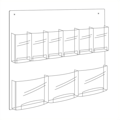 Safco Nine Compartment Magazine/Pamphlet Display