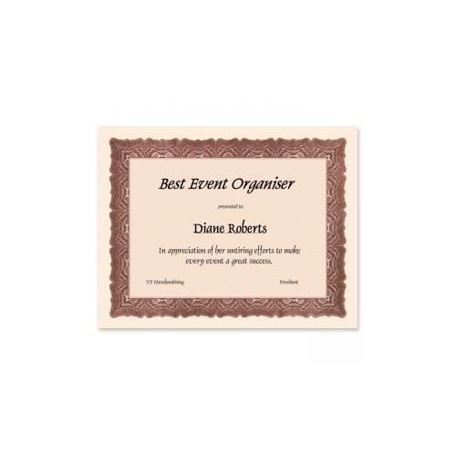 FIRST BASE  Gloche Certificate