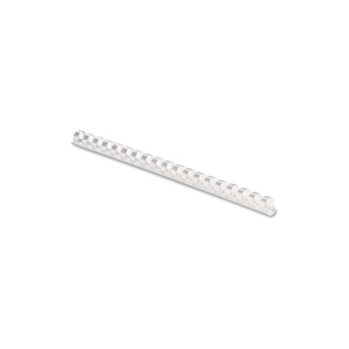 FELLOWES  Plastic Combs - Round Back, 1/2", 90 Sheets, White, 100 Pk