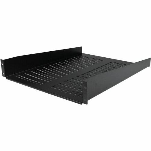 StarTech 2U 22in Vented Rack Mount Shelf - Fixed Server Rack Cabinet Shelf - 50lbs / 22kg