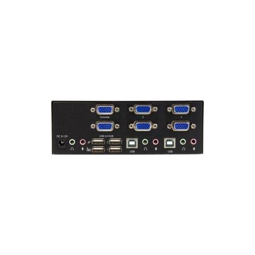 StarTech 2-port KVM Switch with Dual VGA and 2-port USB Hub - USB 2.0
