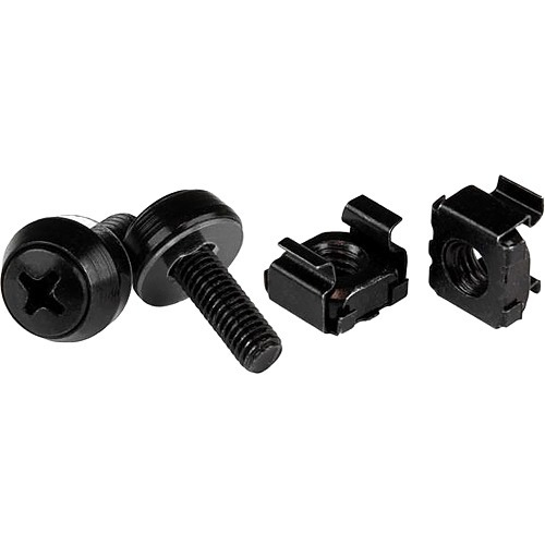 STARTECH.COM  M5 Screws & Cage Nuts - 50 Pack In Black