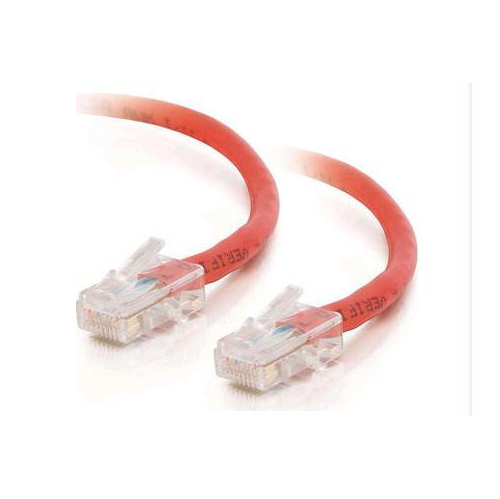 3ft Cat5e Non-Booted Crossover Unshielded Network Patch Cable - Red