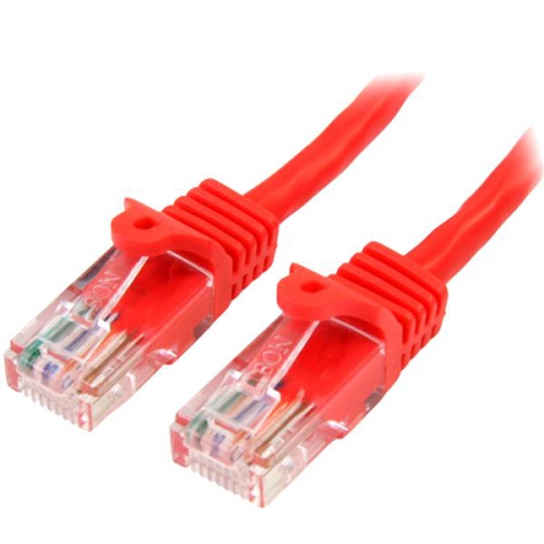 StarTech 25 ft Red Cat5e / Cat 5 Snagless Patch Cable 25ft