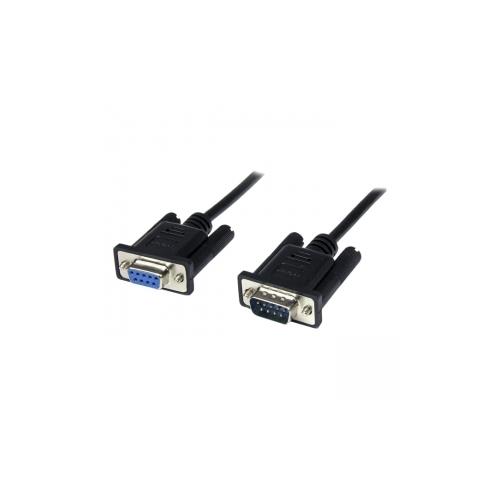 StarTech 1m Black DB9 RS232 Serial Null Modem Cable F/M