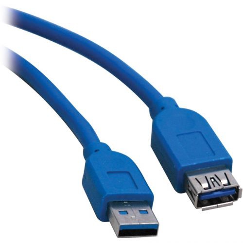 Tripp Lite USB 3.0 SuperSpeed Extension Cable - USB-A to USB-A, M/F, Blue, 16 ft