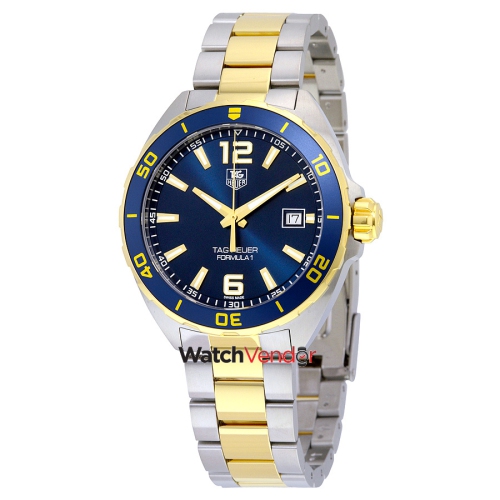 TAG HEUER  Formula 1 Dial Two-Tone Mens Watch Waz1120.bb0879 In Navy Blue