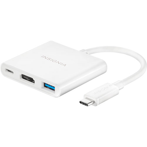 Insignia USB-C AV Multiport Adapter with 4K HDMI and Power Delivery - Only at Best Buy