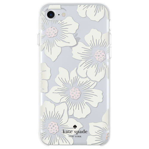 kate spade new york Fitted Hard Shell Case for iPhone SE/8/7 - Hollyhock Floral