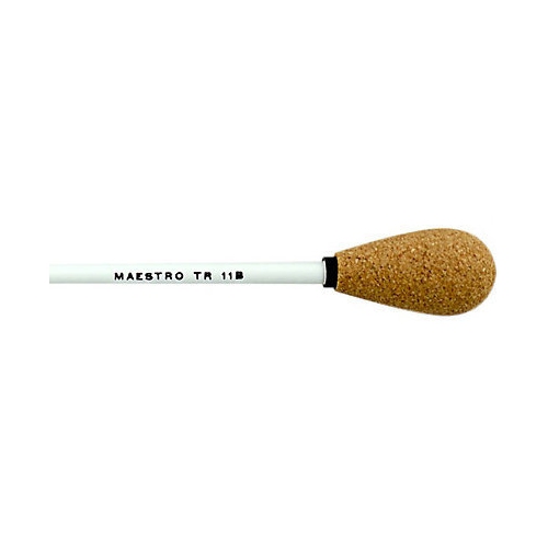 Maestro Conducting Wood Baton - 12, Pear Cork, White