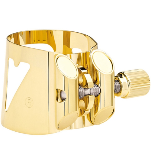 Vandoren Optimum Alto Saxophone Ligature - Gold, Cap