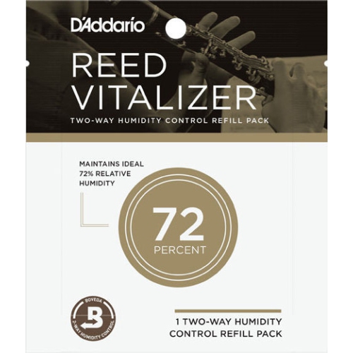 D'Addario Reed Vitalizer Single Refill Pack - 72% Humidity