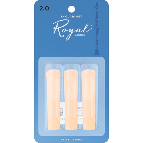 Royal Bb Clarinet Reeds - #2, 3 Pack