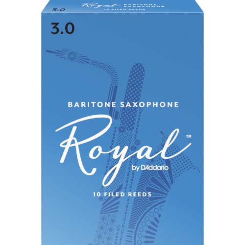 Royal Baritone Saxophone Reeds - #3, 10 Box
