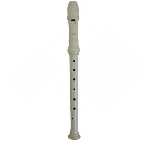 Aulos E203A 2-Piece English/Baroque Soprano Recorder - Ivory