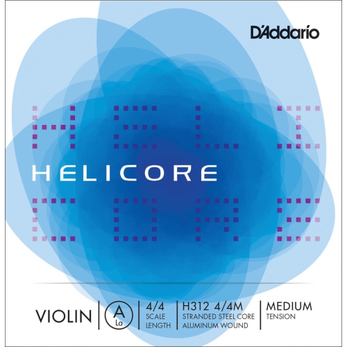 D'Addario Helicore Violin Single A String - 4/4, Medium