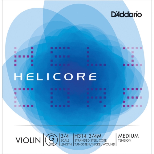 D'Addario Helicore Single G Violin String - 3/4, Medium