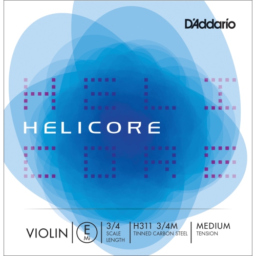 D'Addario Helicore Single E Violin String - 3/4, Medium
