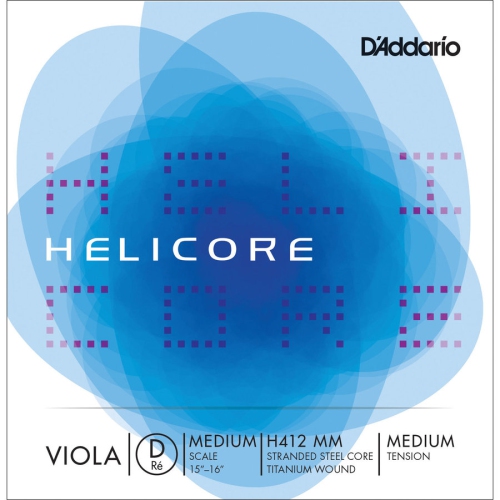 D'Addario Helicore Single D Viola String - Medium, Medium