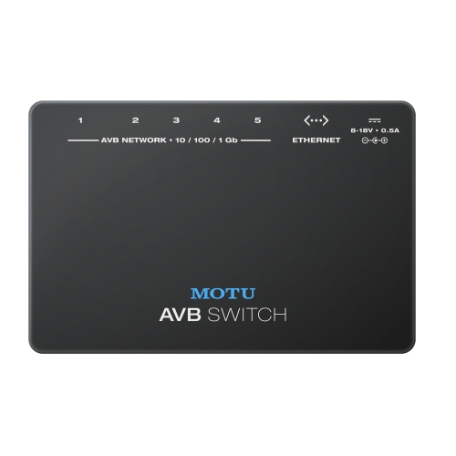 MOTU – Commutateur Ethernet AVB à cinq ports AVB