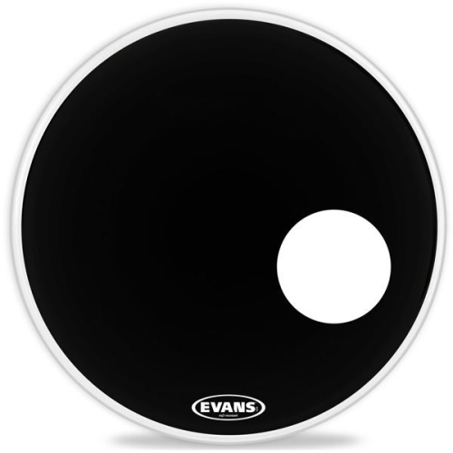 Evans BD22RB EQ3 Black Bass Head - 22