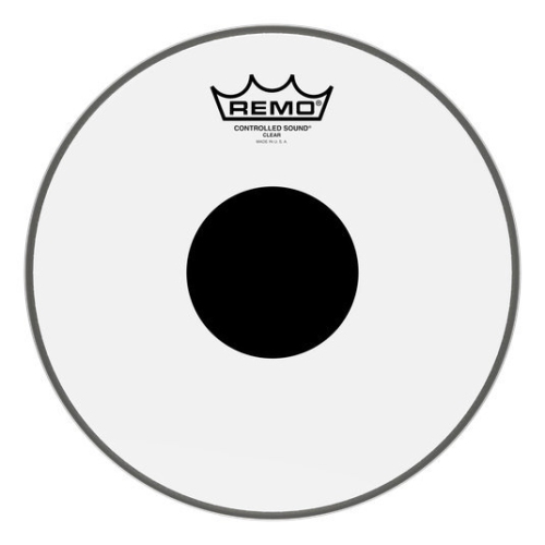 Remo Controlled Sound Clear Black Dot Drumhead - Top Black Dot, 13"