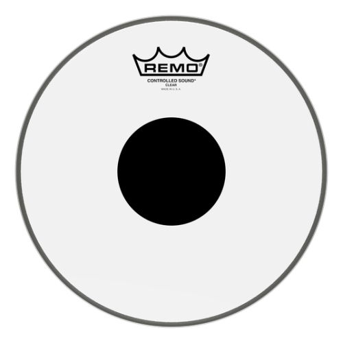 Remo Controlled Sound Clear Black Dot Drumhead - Top Black Dot 10