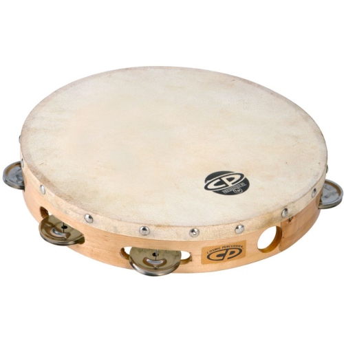 Cosmic Percussion CP379 10" Tambourine - Wood Headed with Single Row Jingles