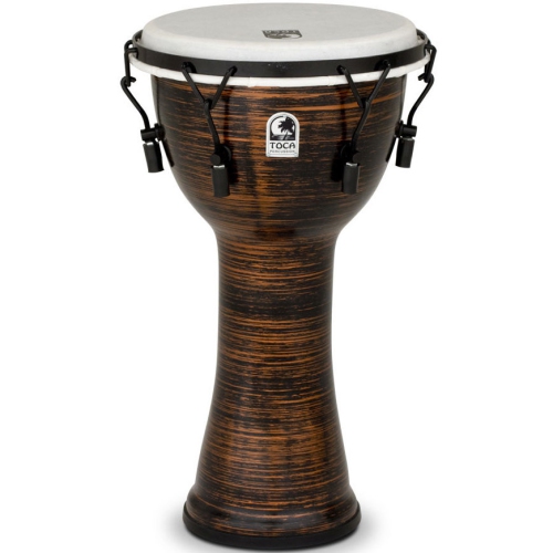 Toca Freestyle II Mechanicaly Tuned Djembe - Spun Copper, 10