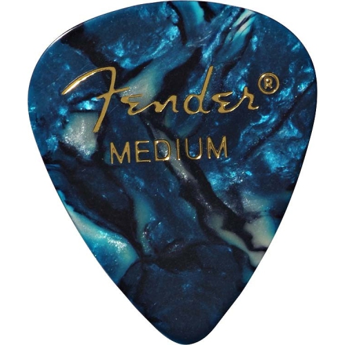 Fender Premium Picks - Medium, 351 Shape, Ocean Turquoise, 12 Pack