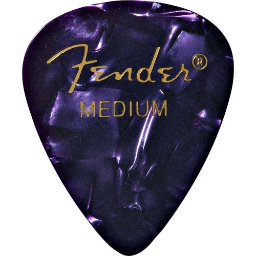 Fender Premium Picks - Medium, 351 Shape, Purple Moto, 12 Pack