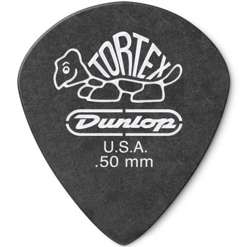 Jim Dunlop Tortex Pitch Jazz Picks - .50 mm, Black, 12 Pack