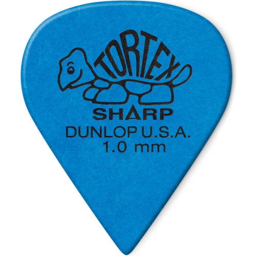 Dunlop Tortex Sharp Guitar Picks - 1.0mm, 12 Pack