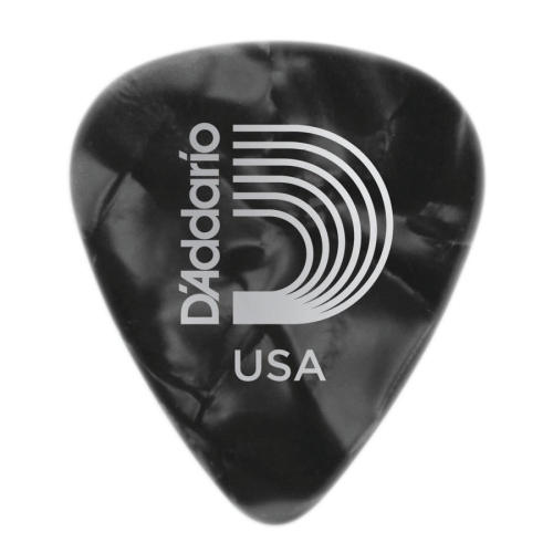 Planet Waves 1CBKP4-10 Black Pearl Celluloid Guitar Picks - 10 pack - Medium