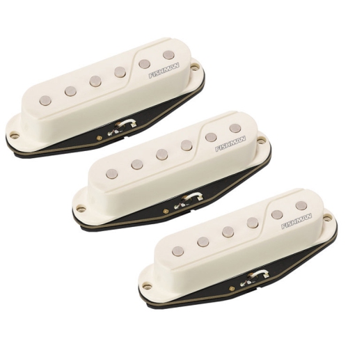 Micro Fishman Fluence simple largeur pour Stratocaster - Blanc, ensemble de 3