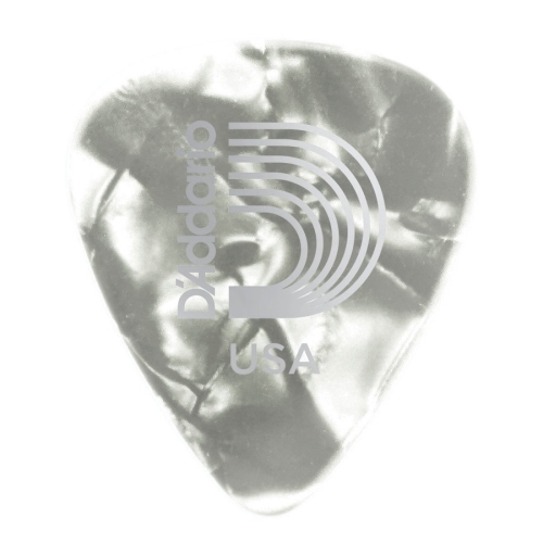 Planet Waves 1CWP7-10 White Pearl Celluloid Guitar Picks - 10 Pack - Extra Heavy