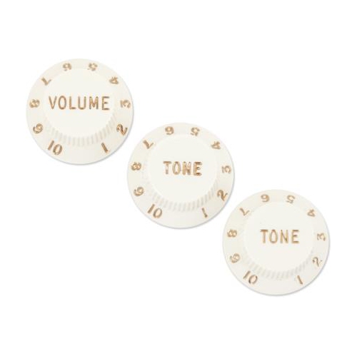 Fender Stratocaster Knobs Set - Parchment