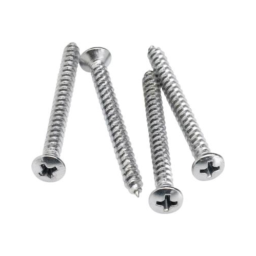 Fender Neck Mounting Screws - Chrome, 4 Pack