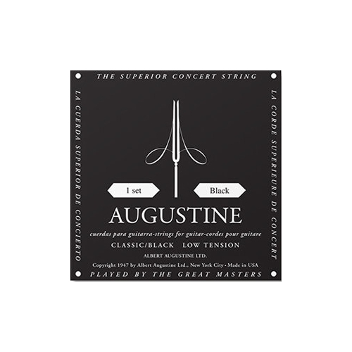 Augustine Classic Black Single Classical Guitar String - Low Tension E or 6th